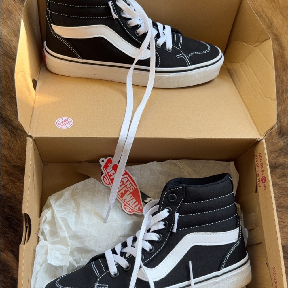 Vans High-Top Sneakers - Black and White
